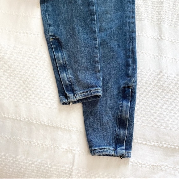 PILCRO AND THE LETTERPRESS HIGH RISE SKINNY ANKLE ZIPPERS DENIM JEANS - Picture 12 of 14